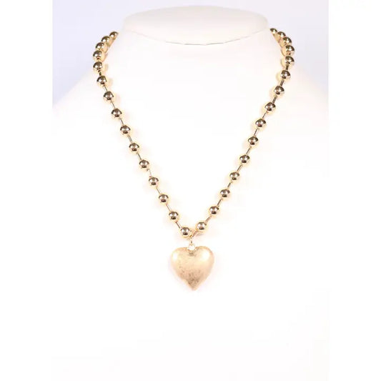 Deedra Heart Necklace Gold - preorder
