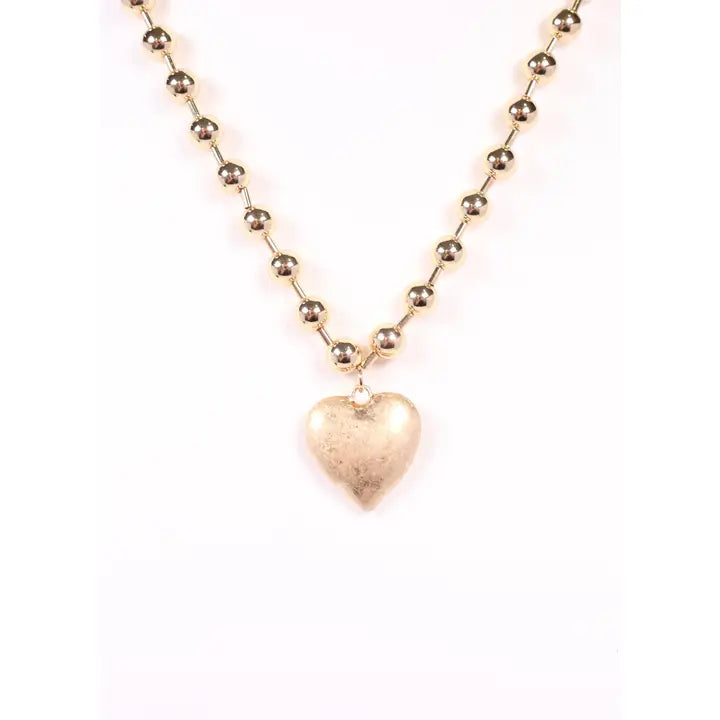 Deedra Heart Necklace Gold - preorder