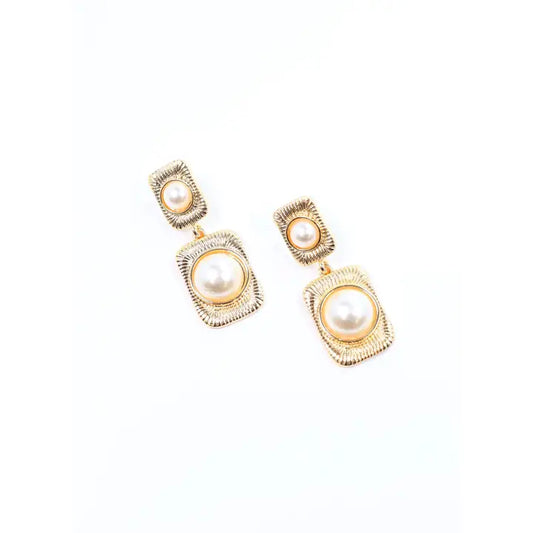 Giovonnie Pearl Drop Earring Gold - preorder