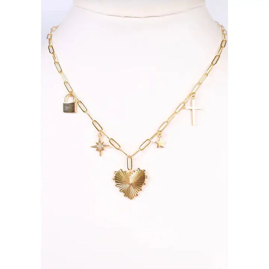Haney Charm Necklace Gold - preorder