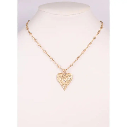 Kelly Heart Necklace Gold - preorder