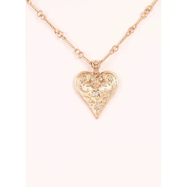 Kelly Heart Necklace Gold - preorder
