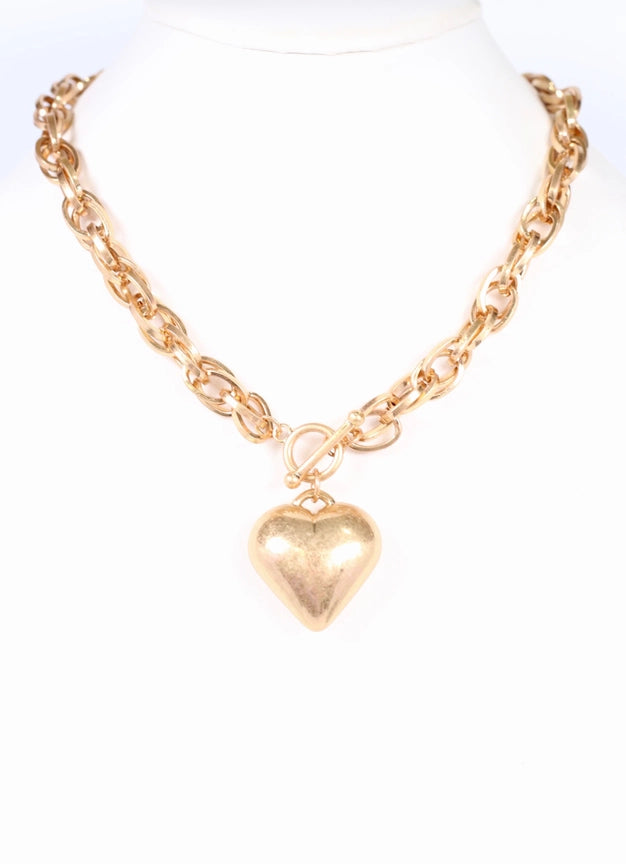 Kramer Heart Necklace - Gold - preorder