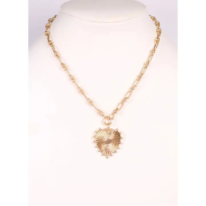 Landstrom Heart Necklace Gold - preorder