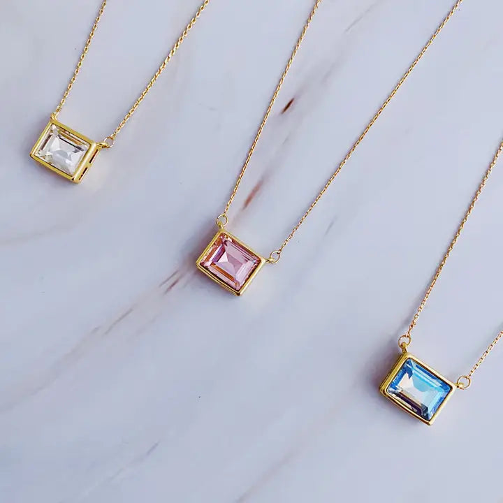 Sweet Square Pendant Necklace
