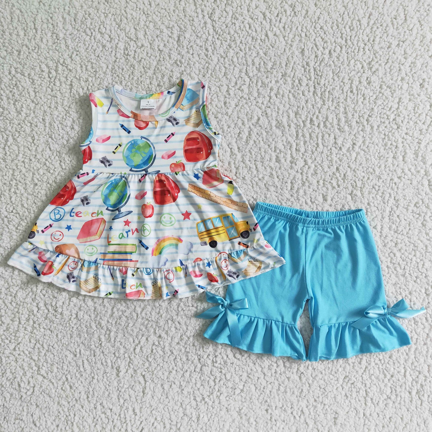 BTS Striped Girls Shorts Set - Preorder