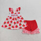 Mama's Girl Embroidered Strawberry Shorts Set - Preorder