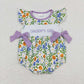 Daddy's Girl Floral Embroidered Girls Bubble - Preorder