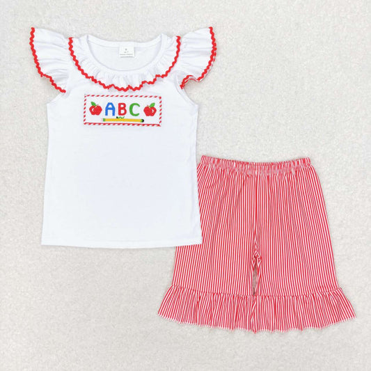 BTS ABC Embroidered Girls Shorts Set - Preorder