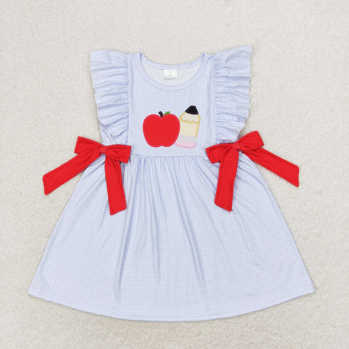 BTS Blue Gingham Girls Dress - Preorder