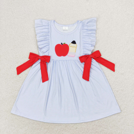 BTS Blue Gingham Girls Dress - Preorder