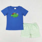 BTS Embroidered Crayon Dino Boys Shorts Set - Preorder