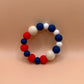 Teething Ring—Red, White, & Navy