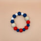 Teething Ring—Red, White, & Navy