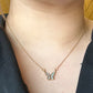 Golden Shell Butterfly Necklace