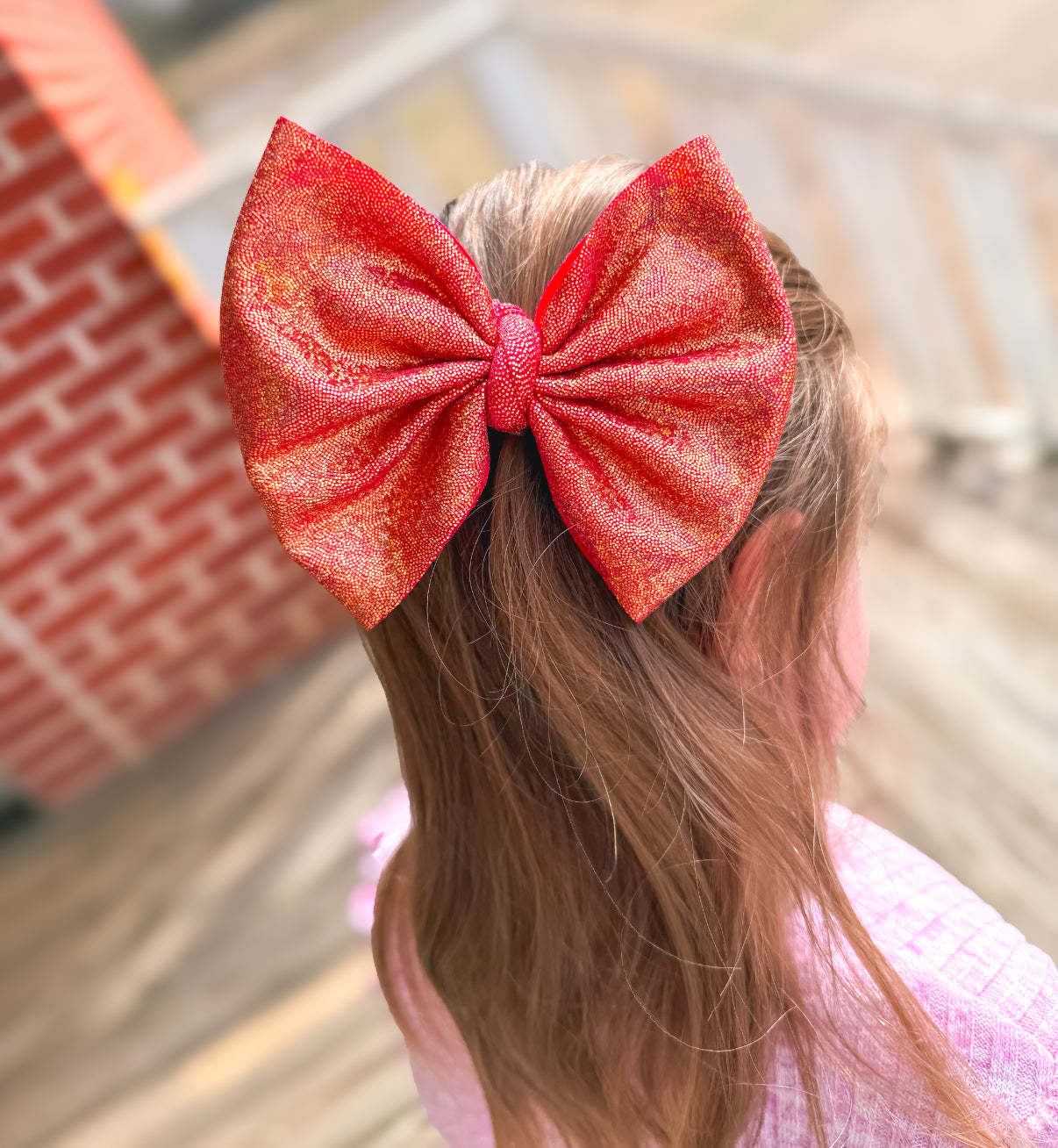Red Holo Bow