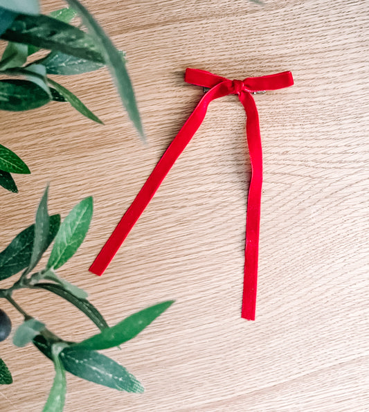Red Classical Ribbon Bow