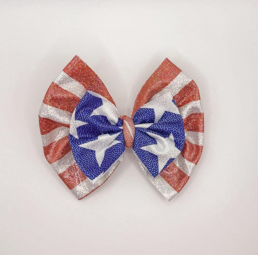 Metallic Stars and Strips Double Bow