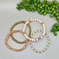 Blush X Peach 4pc Adult Bracelet Stack