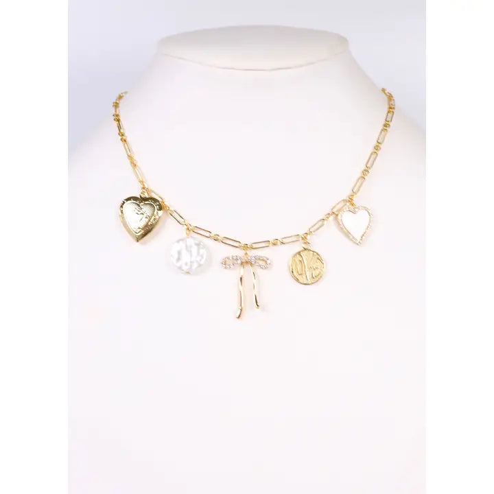 Mckeon Charm Necklace Gold - preorder